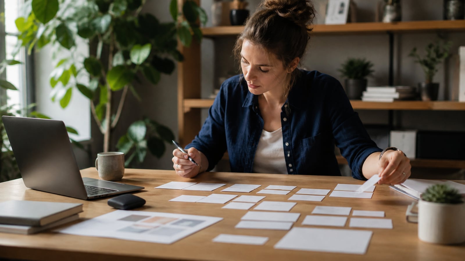 Contentstratege maakt een gestructureerde briefing